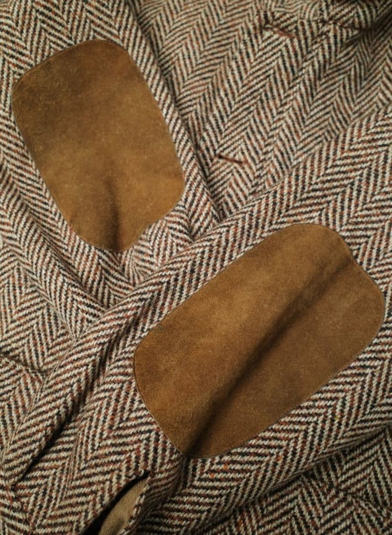 70s 80s herringbone tweed jacket ジャケット - メルカリ
