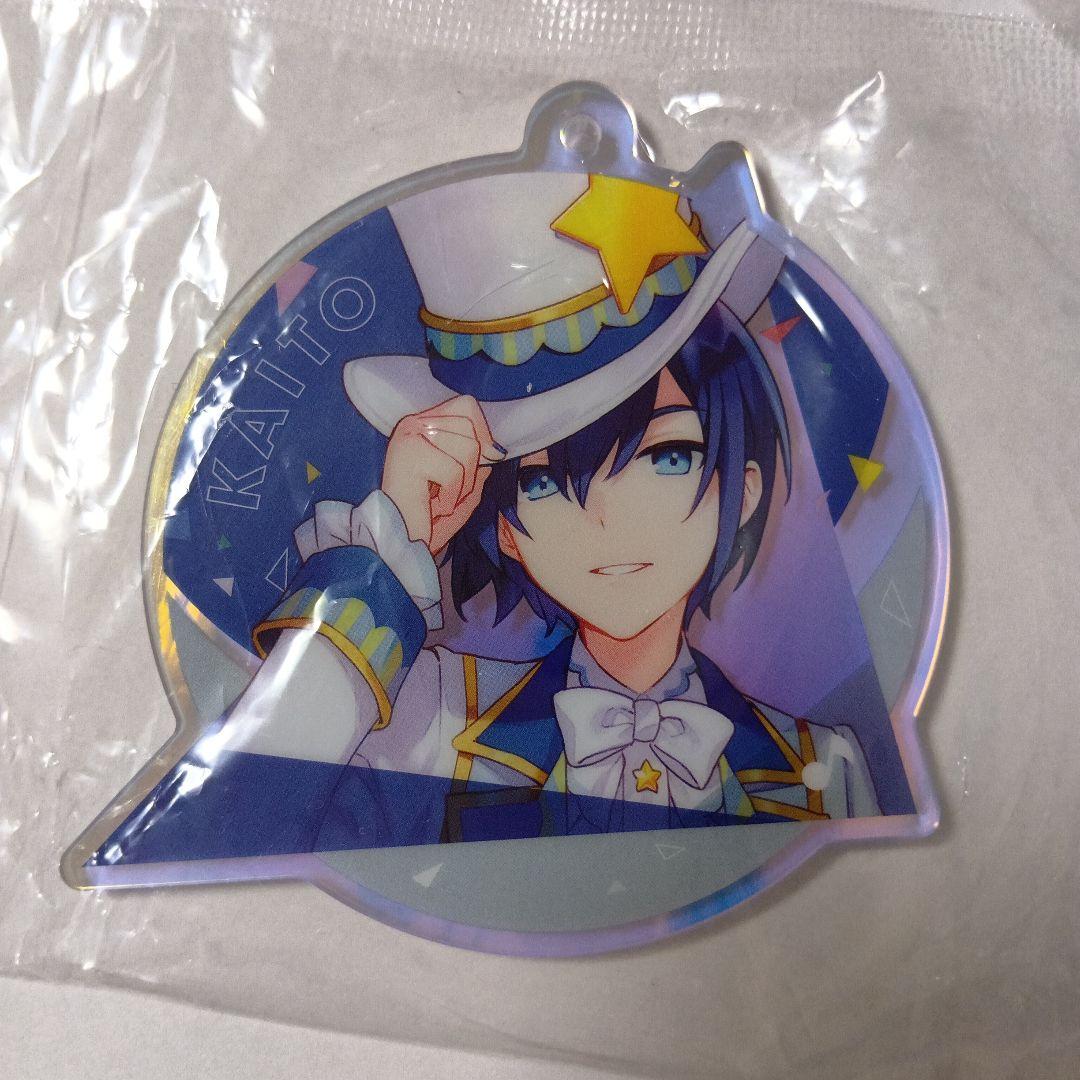 プロセカ セガラッキーくじ KAITO アクリルキーホルダー 缶バッジ