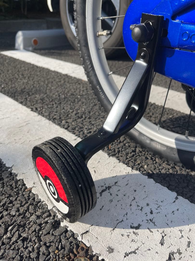 使用2回！！超美品】室内保管 アイデス ポケモン自転車18インチ ブルー