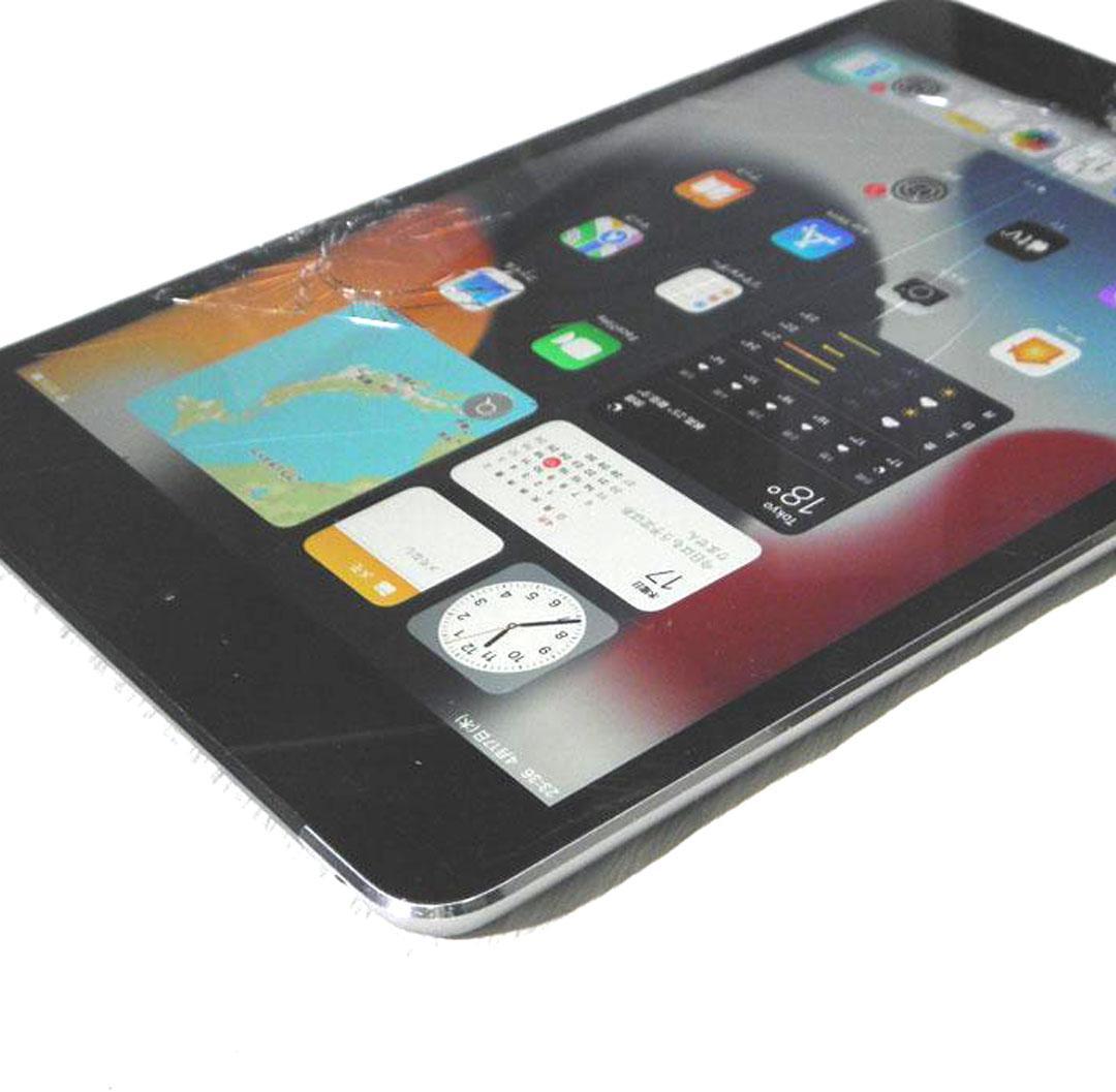 iPad mini 4（第4世代）SIMフリー☆バッテリー最大容量92％ 罅有