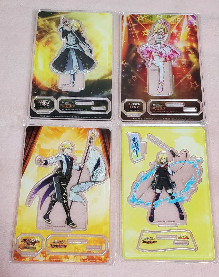 進撃の巨人Braveorder　ブレオダ　クリスタ　アクリルスタンド 進撃の巨人Braveorder ブレオダ クリスタ アクリルスタンド - メルカリ