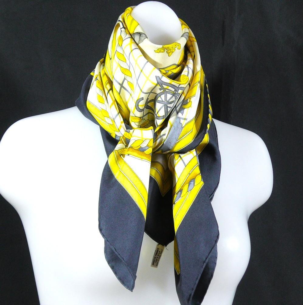 HERMES エルメス 大判スカーフ カレ90 D530 - メルカリ