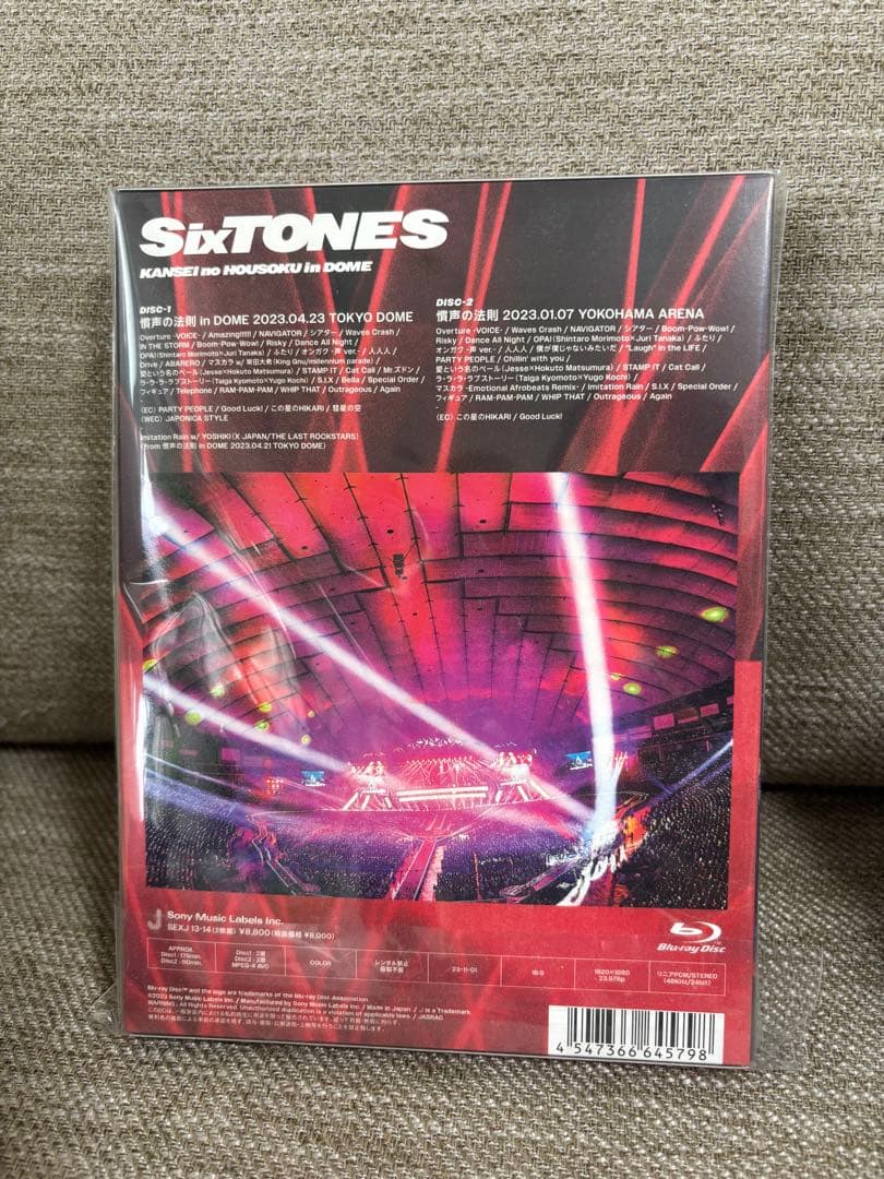 初回盤】SixTONES 『慣声の法則 in DOME』Blu-ray - メルカリ