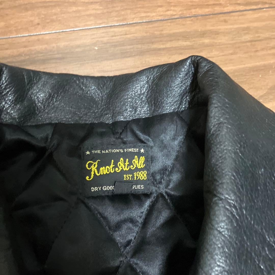 メイドインワールド Knot at All レザーカーコート ブラック M - メルカリ