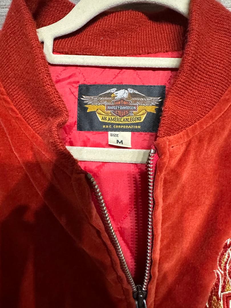 希少・状態良好】ハーレーダビッドソン 90s スカジャン ベロア