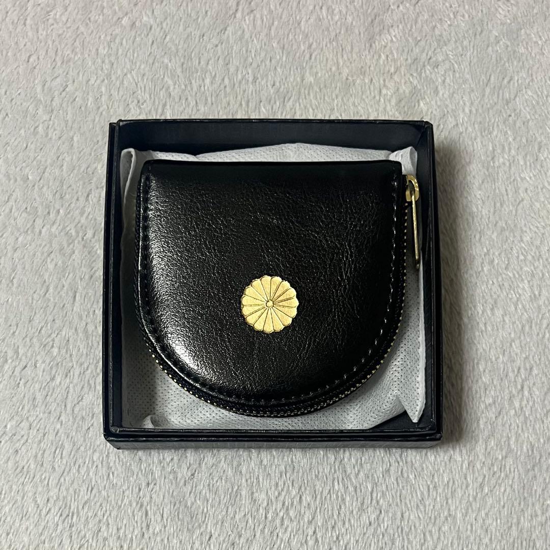 即購入可】皇居 黒馬蹄型小銭入 コインケース 財布 黒 - メルカリ