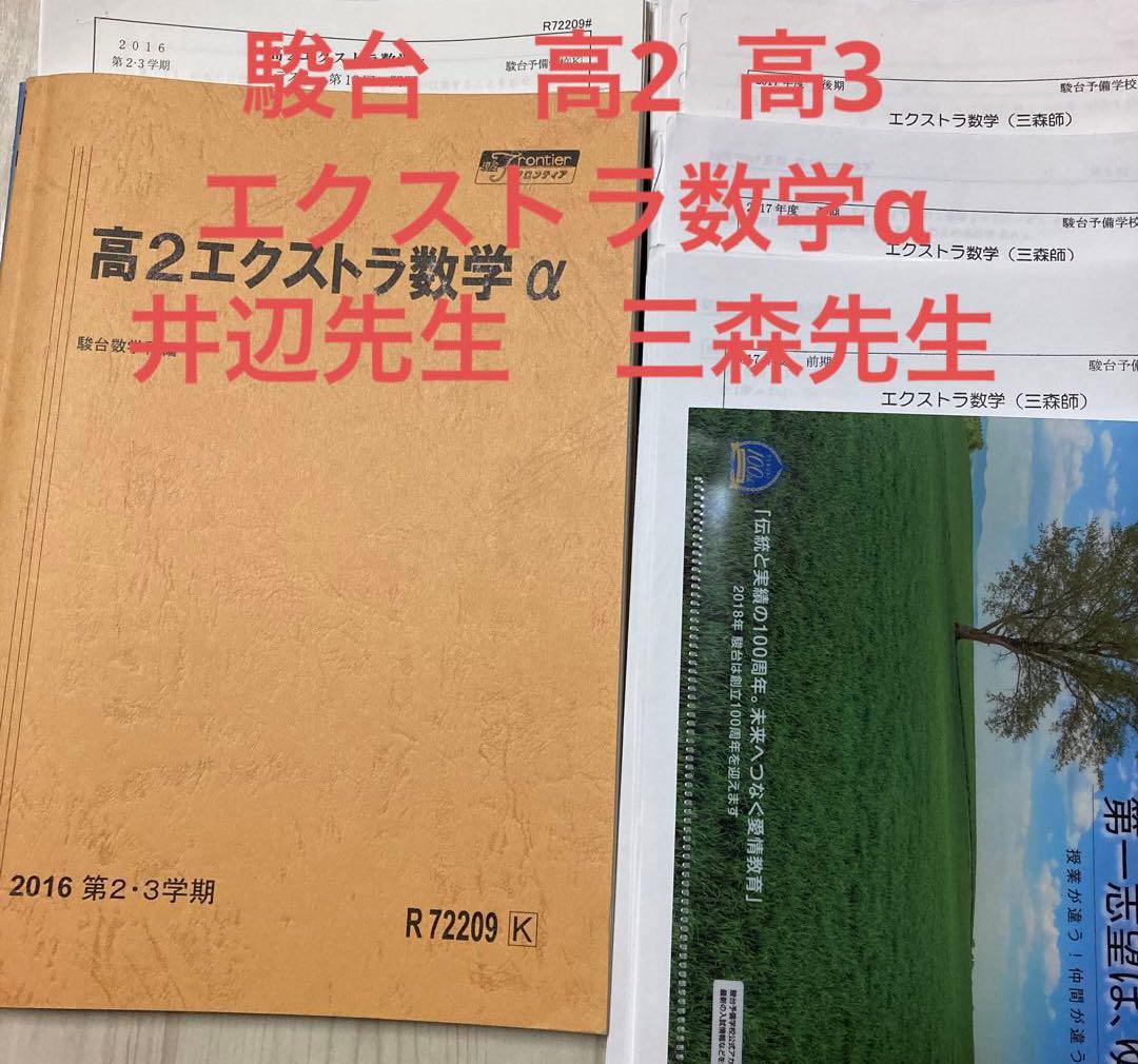 駿台 高2 高3 エクストラ数学α 井辺先生 三森先生 テスト プリント