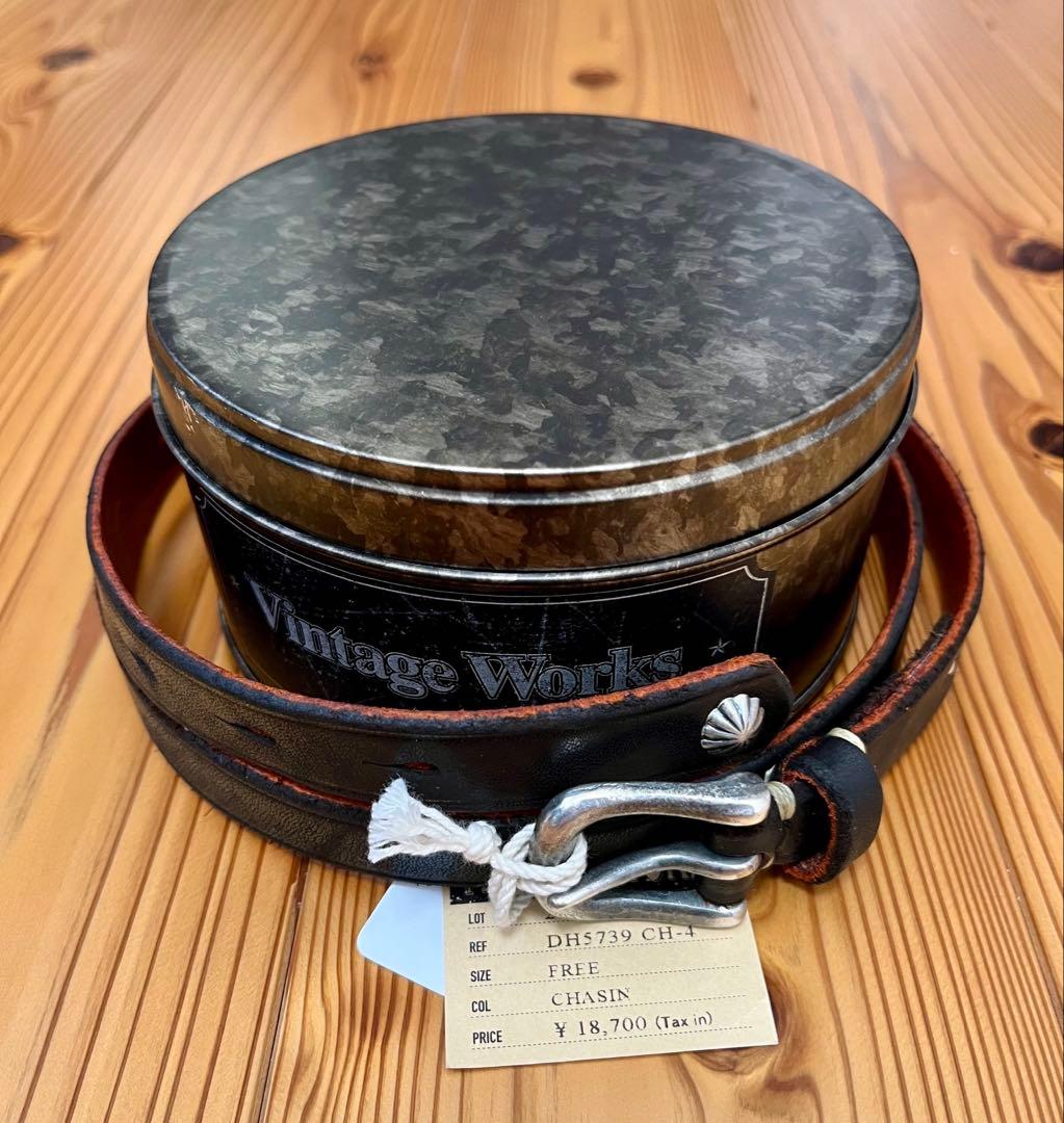 【新品未使用】VINTAGE WORKS DH5739 CH-4 茶芯 Vintage Works/ヴィンテージワークス】「Teacore Benz Belt”5739”/茶芯