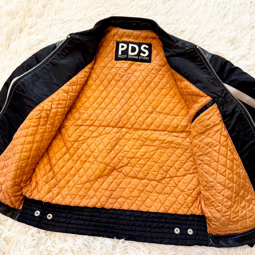 PAZZO DESIGN STUDIO パッゾ レザー ナイロン ライダース - メルカリ