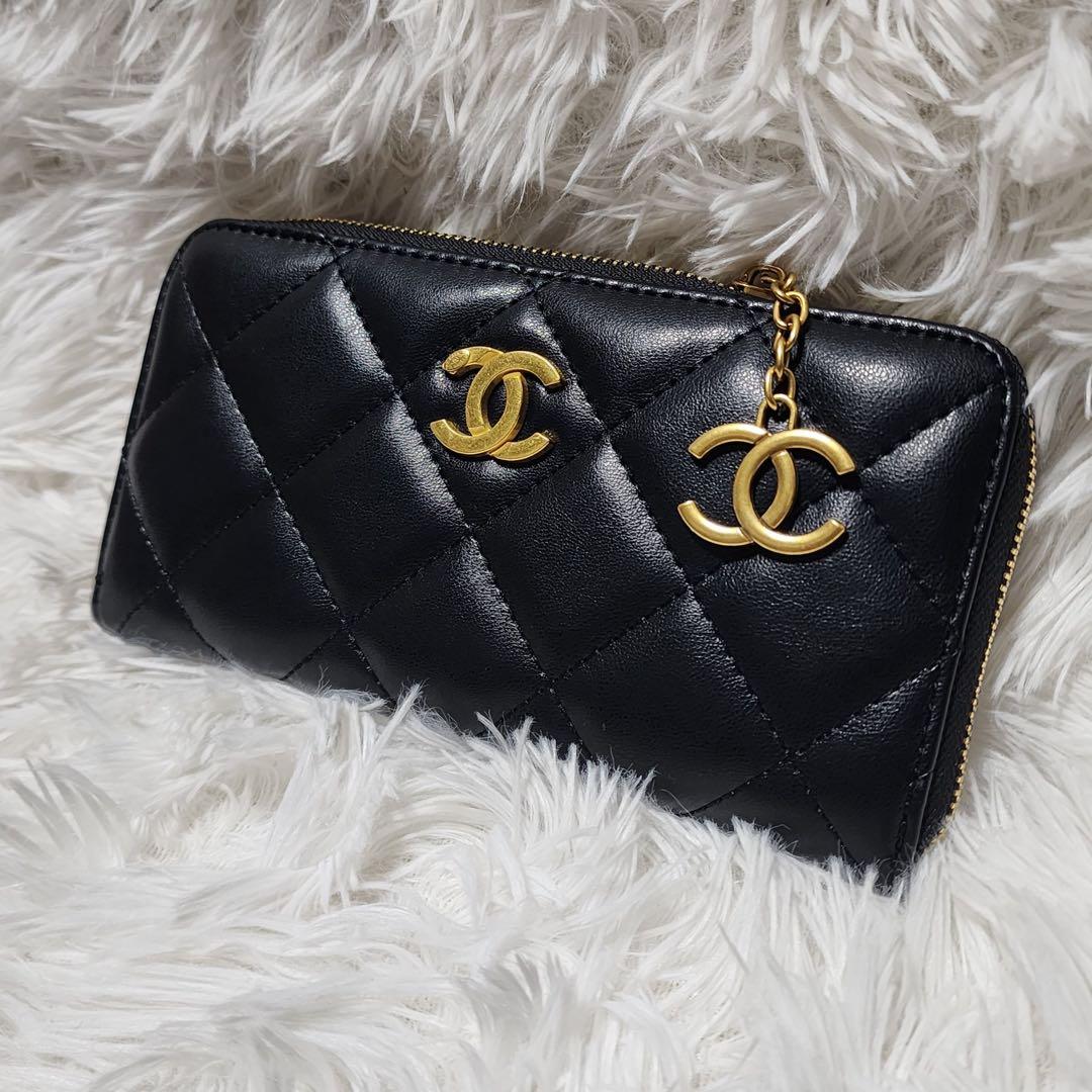 シャネル 長財布 キルティング デカロゴ 黒 ノベルティ - メルカリ