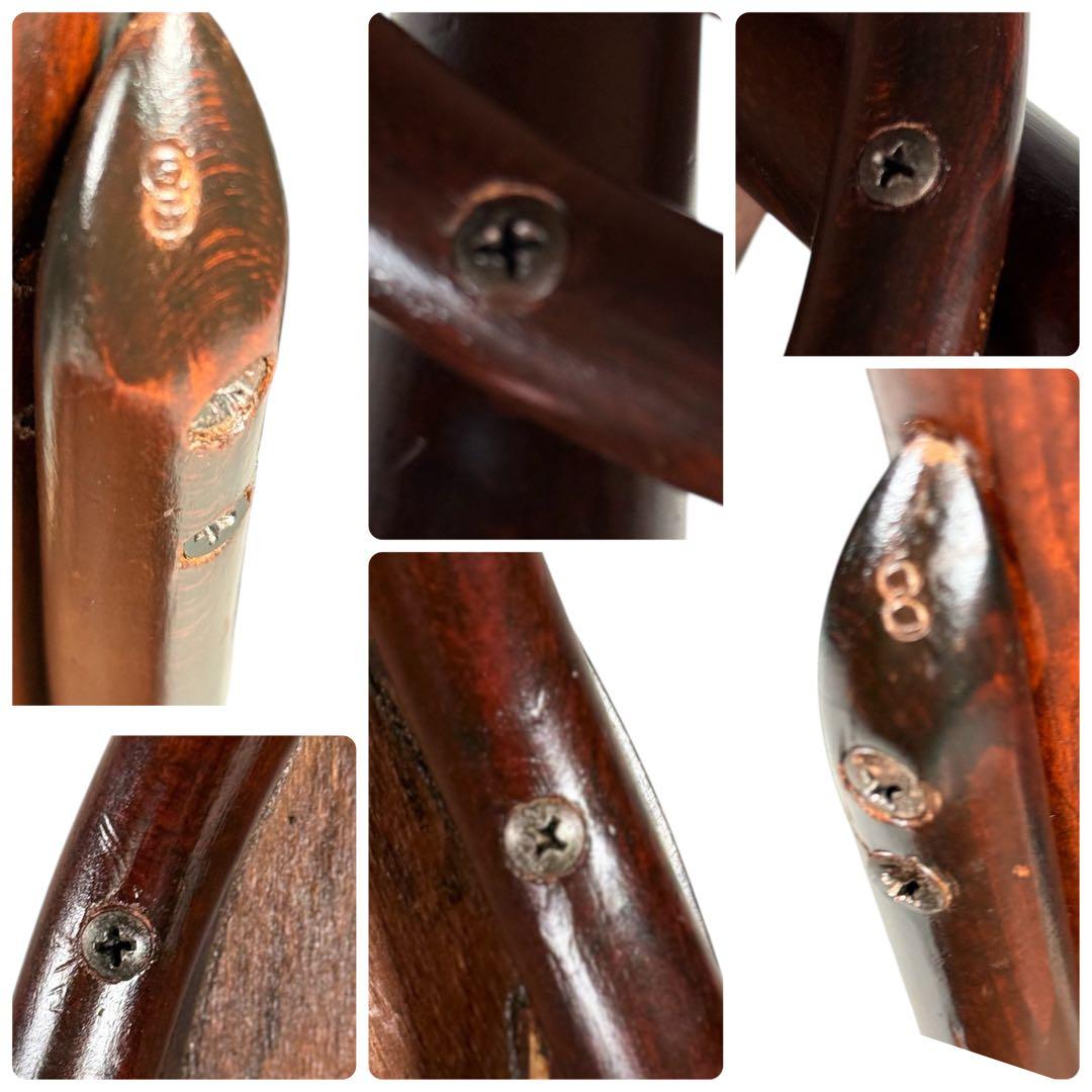 HR719 古いマルニ木工 東欧 ルーマニア製 ベントウッドチェア 曲木椅子