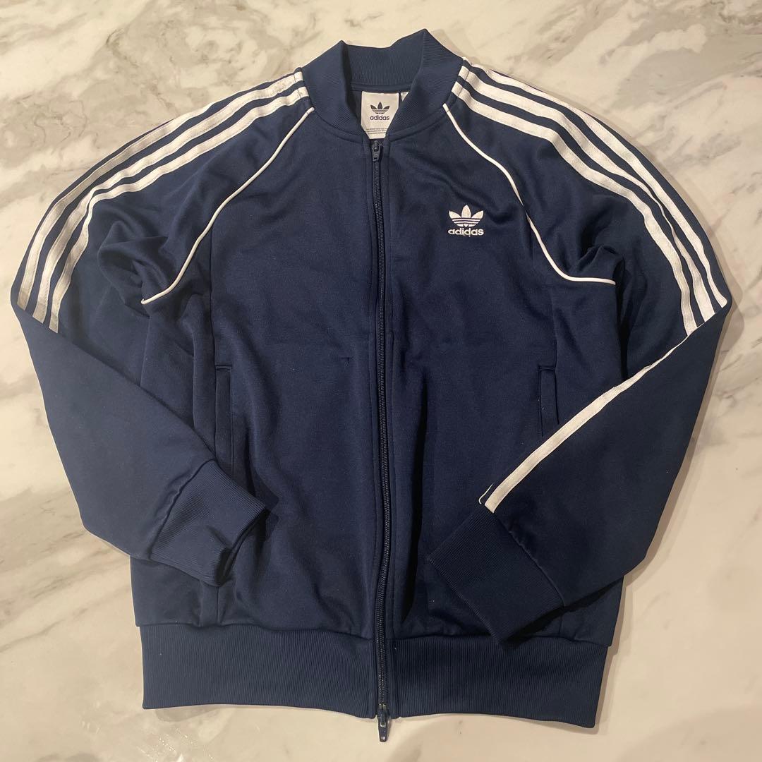 adidas ATPトラックジャケット ネイビー - メルカリ