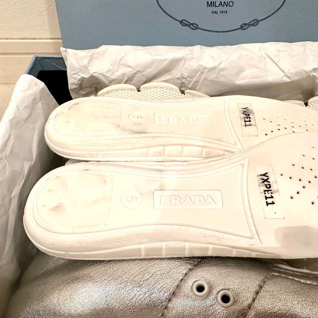 PRADA｜Nappa Leather Cloud Sneakers EU38 - メルカリ