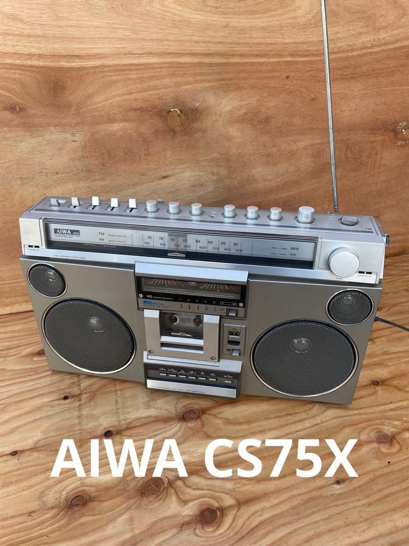 【ジャンク】AIWA CS75X アイワ ステレオラジオカセットレコーダー Yahoo!オークション -「aiwa cs-75x」の落札相場・落札価格