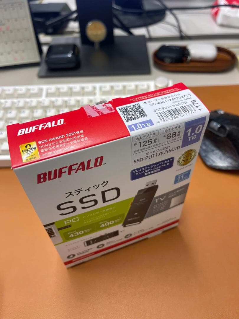 BUFFALO スティックSSD 1.0TB SSD-PUT1.03BC/D
