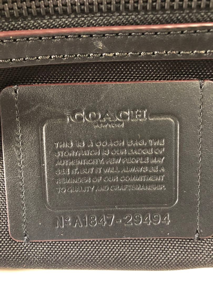 COACH ユーティリティバックブラック/新品・未使用（ANAセレクション）