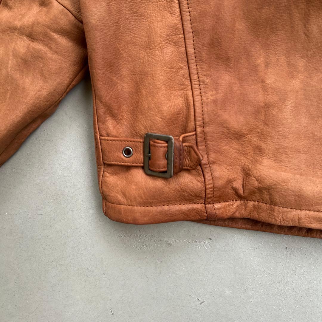 レザージャケット セントジョンズベイ ブラウン茶色 本革 ボンバー