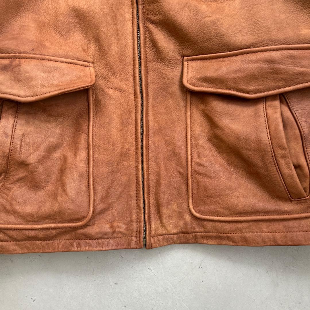 レザージャケット セントジョンズベイ ブラウン茶色 本革 ボンバー