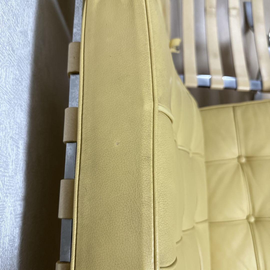 バルセロナチェア 本革 クロームフレームオットマンセット - メルカリ