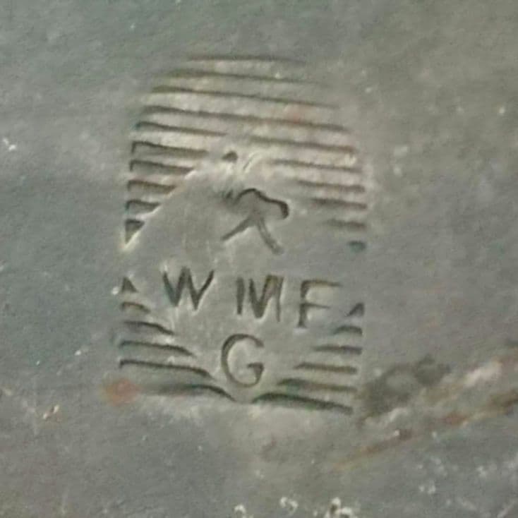 逸品 貴重なWMFアールデコ 三角トレー 真鍮 ヒトラーユーゲント ドイツ