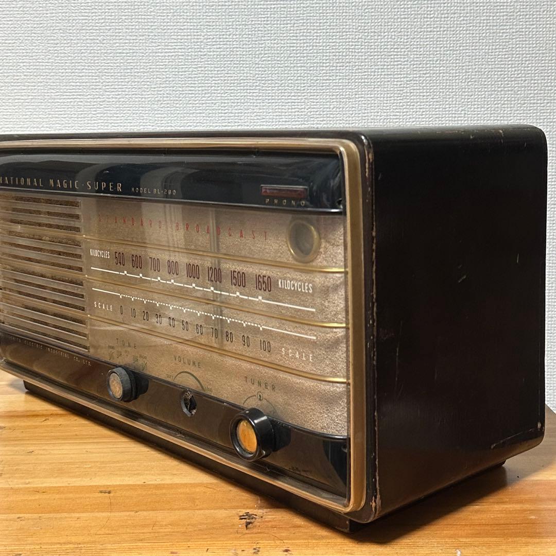 アンティーク 真空管ラジオ ナショナル マジックスーパー BL-280