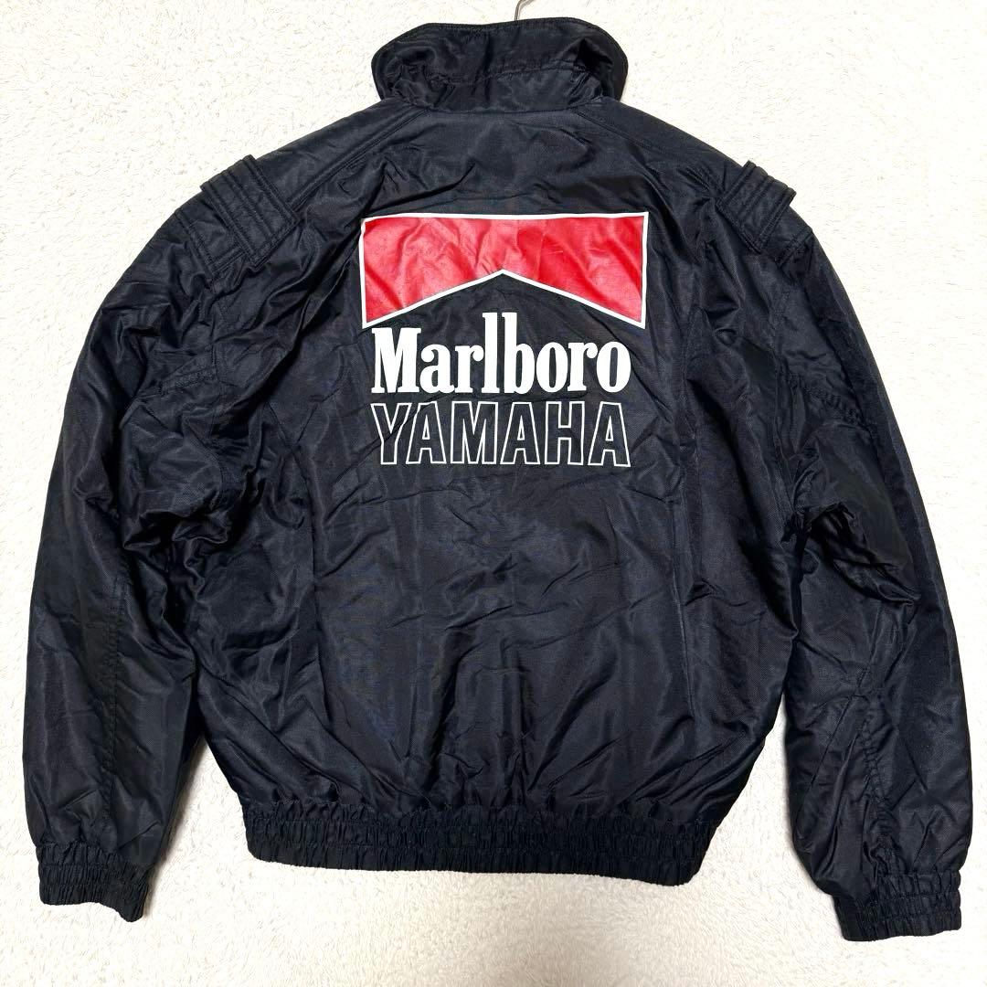 貴重 80s 90s マルボロ ヤマハ レーシングジャケット ブルゾン 中綿 黒