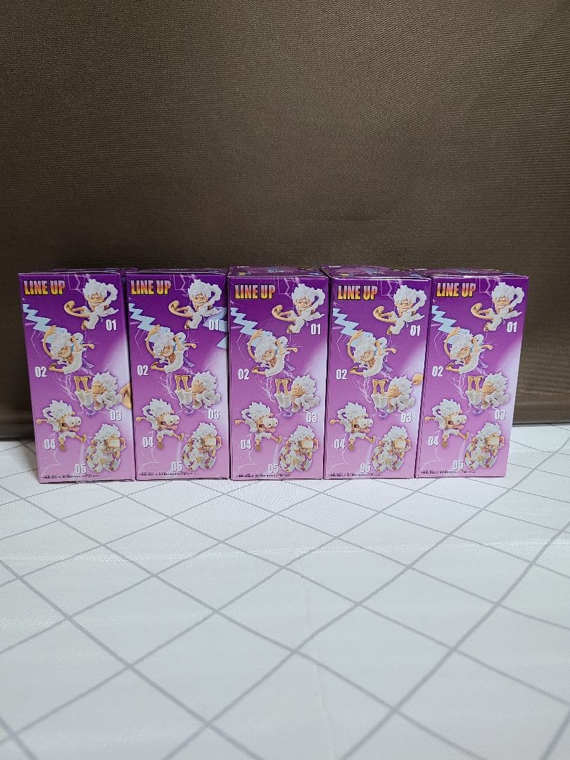 ワンピースフィギュア　ルフィギア5ニカ　ワーコレA～Eコンプリートセット