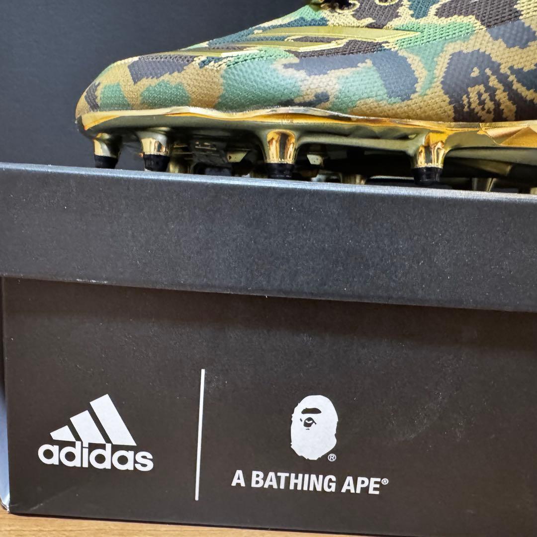 アディダス BAPE コラボ スパイク カモフラージュ 26.5cm - メルカリ