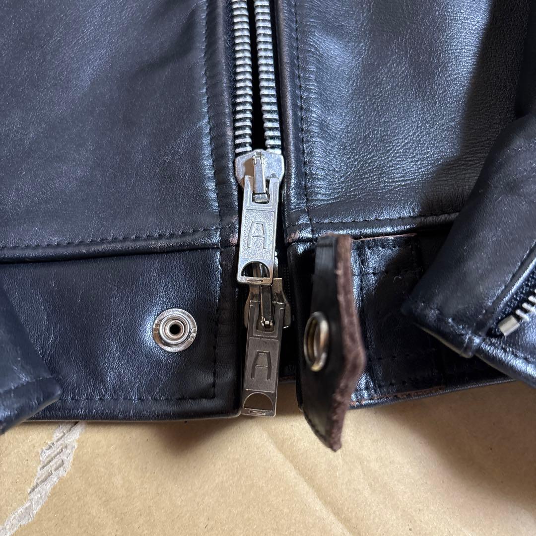 とし様専用 666 シングルライダース ベジタブルタンニン鞣し茶芯