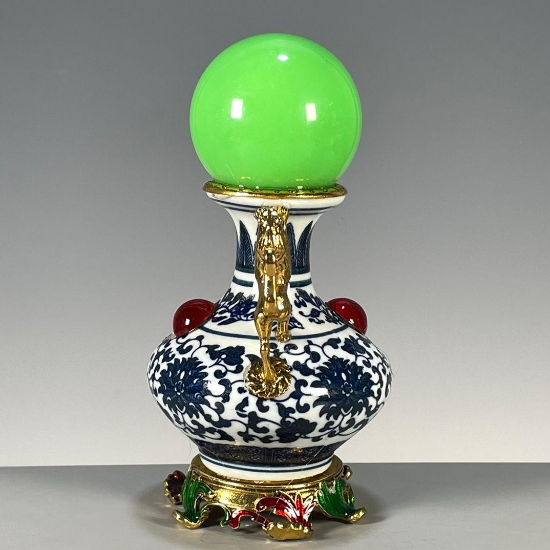 粉彩花卉図柄賞瓶 装飾品 花瓶 美品 景徳鎮 陶磁器 工芸品 美術品 置物