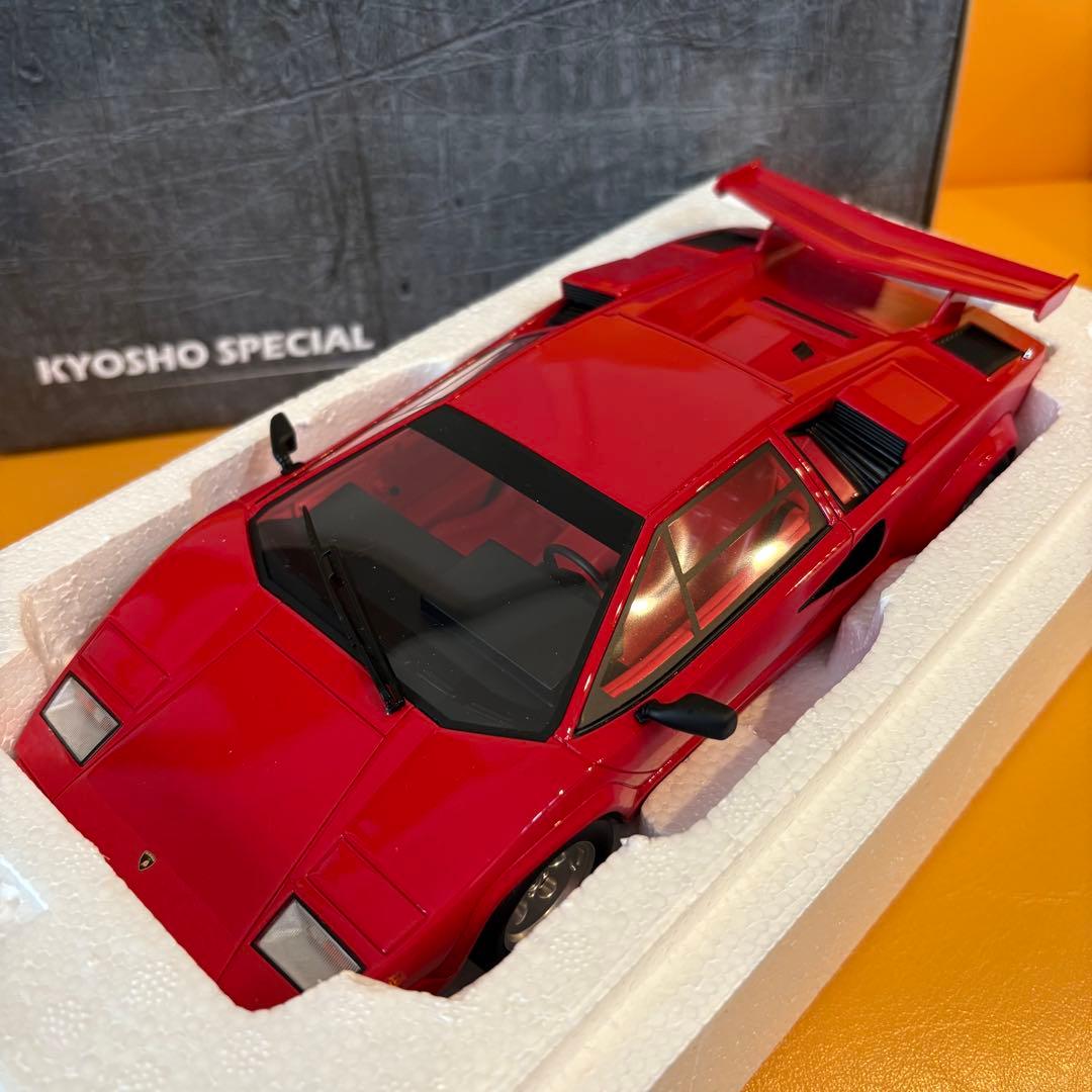 レア！京商 1/18 ランボ カウンタックLP5000QV 赤 - メルカリ
