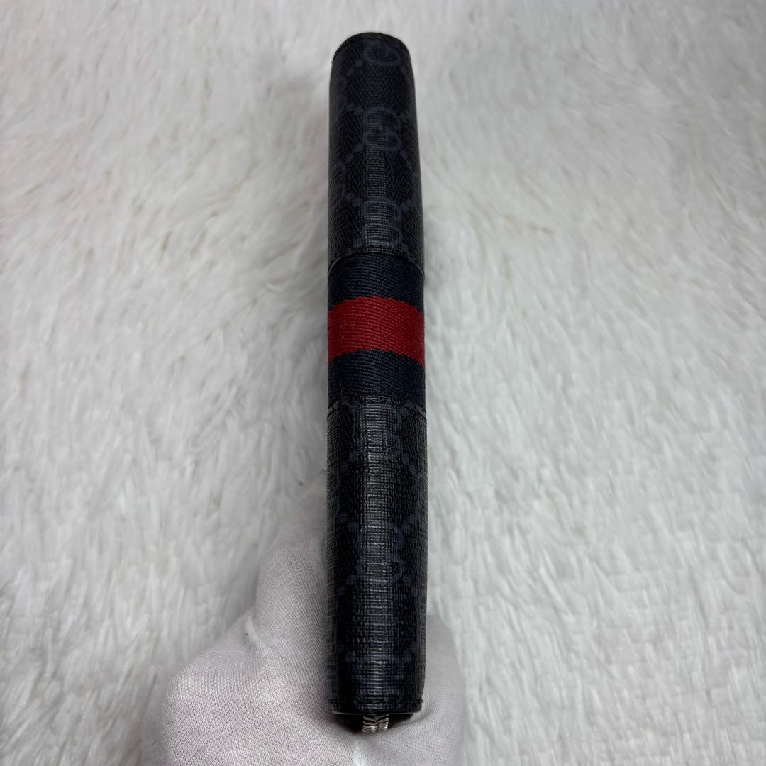 ✨美品✨ グッチ シェリーライン GGスプリーム ラウンドジップ 長財布