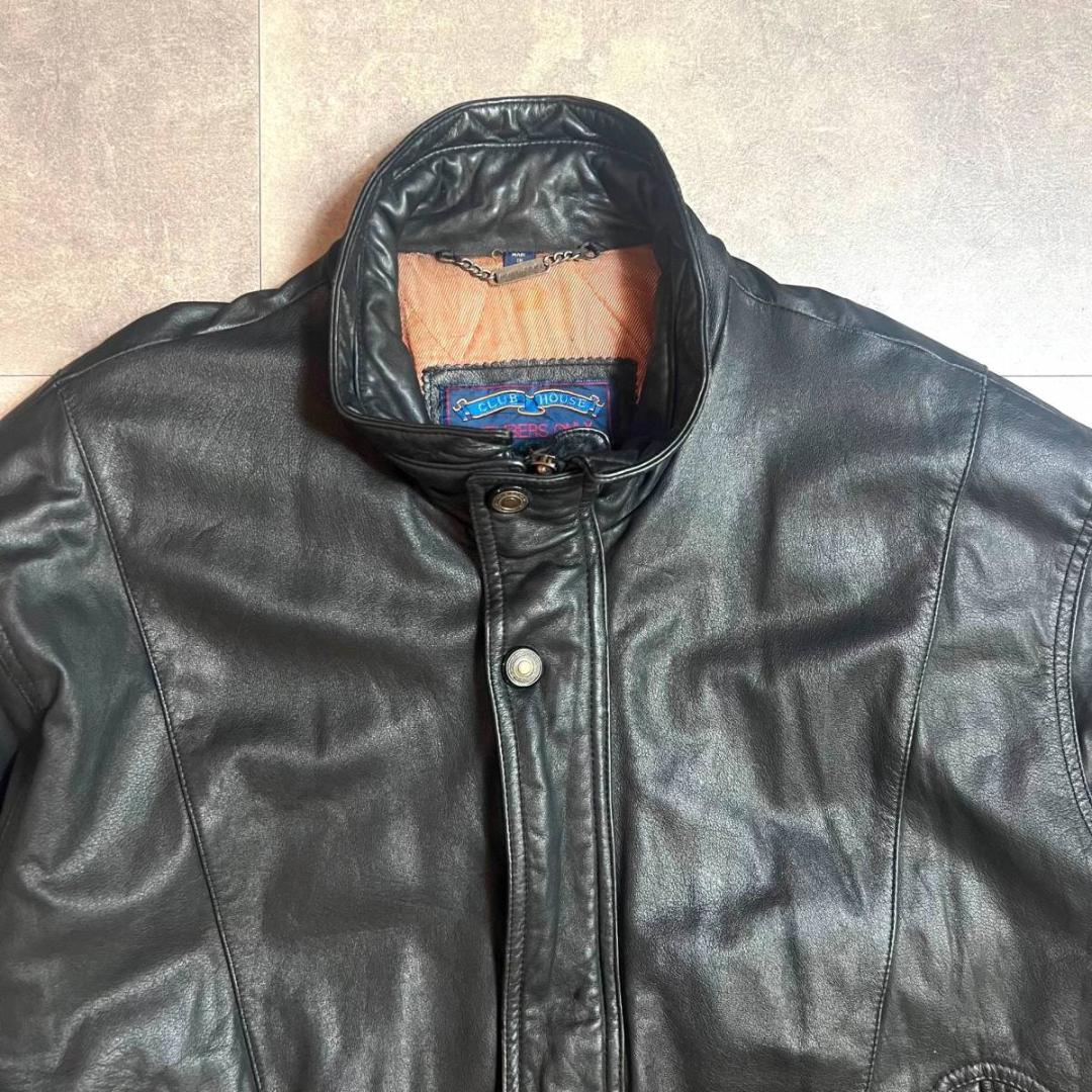 80s-90s Members Only レザージャケット L レザーブルゾン - メルカリ