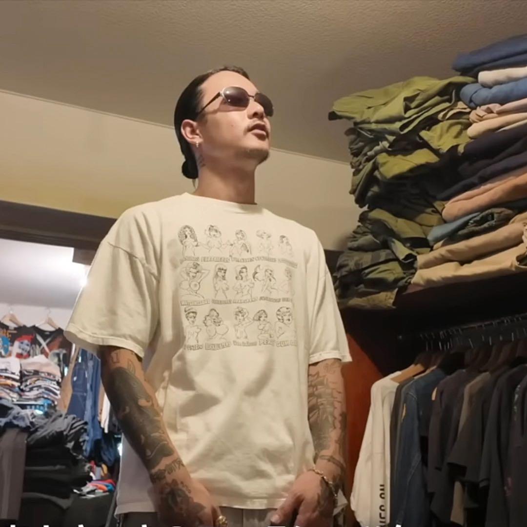 XL 山田レン おっぱい Tシャツ オモシーチャンネル 古着 あいみょん