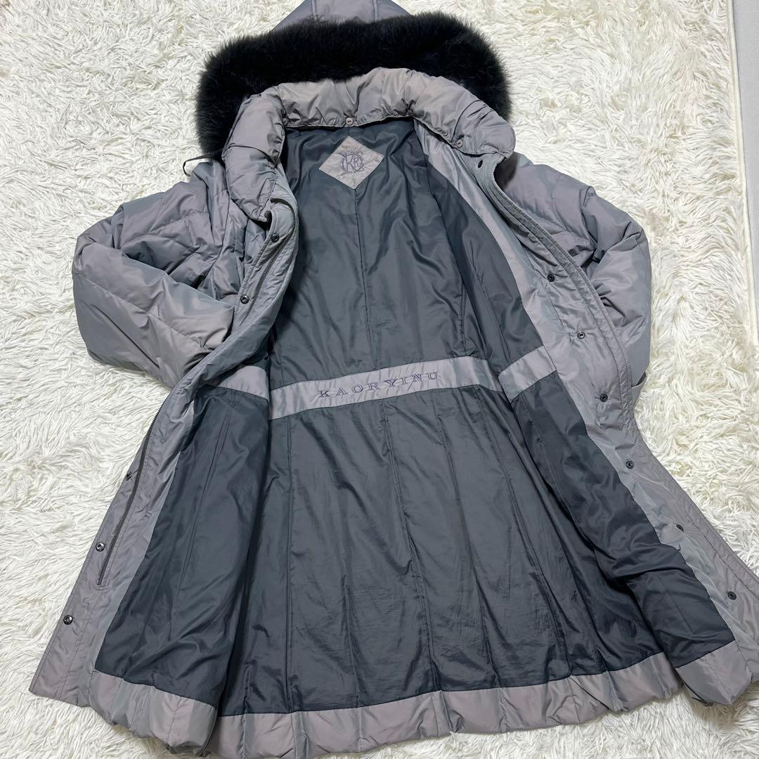 高級✨KAORYINU カオリーヌ ロングダウンコート フォックスファー LL