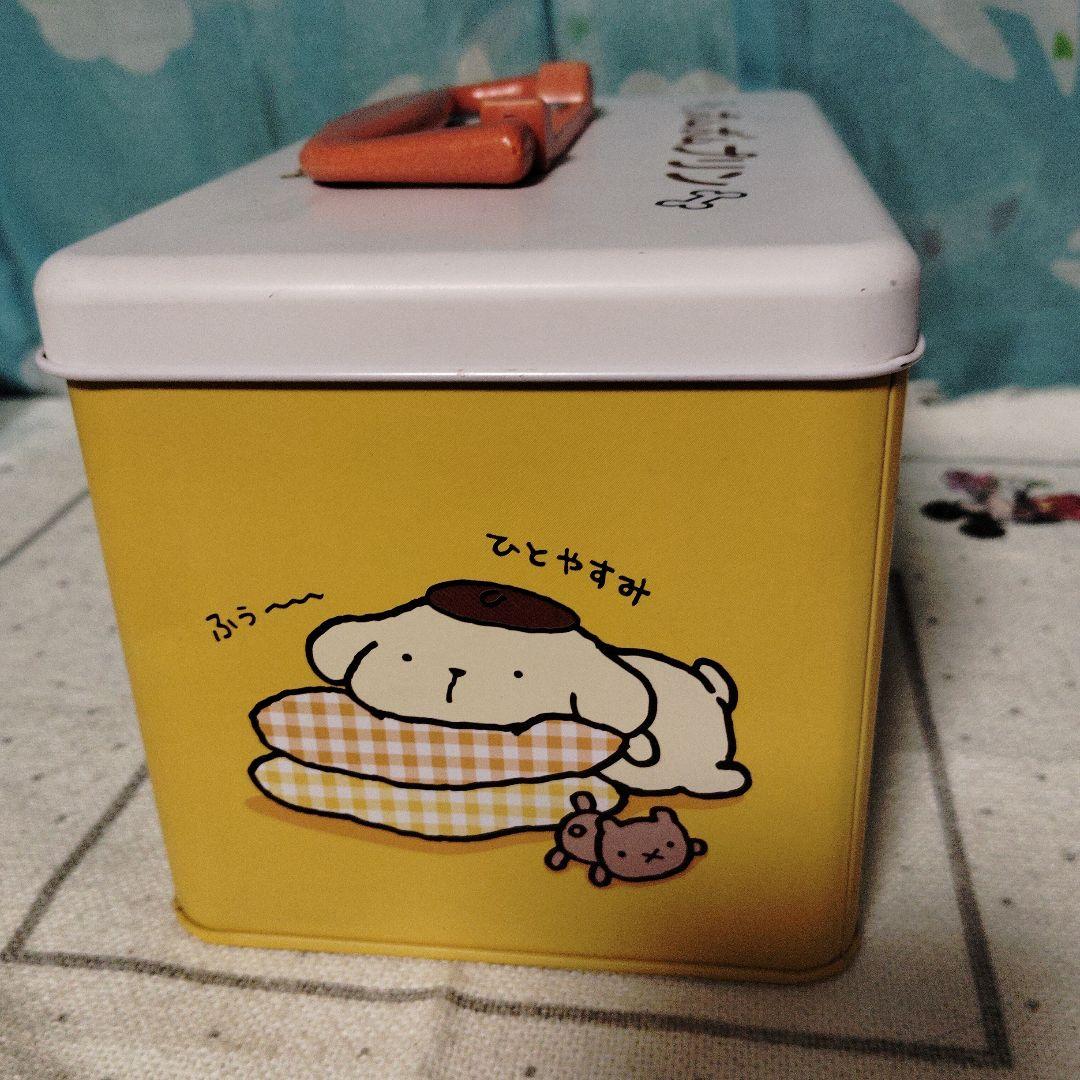ポムポムプリン ケース 小物入れ レトロ　缶