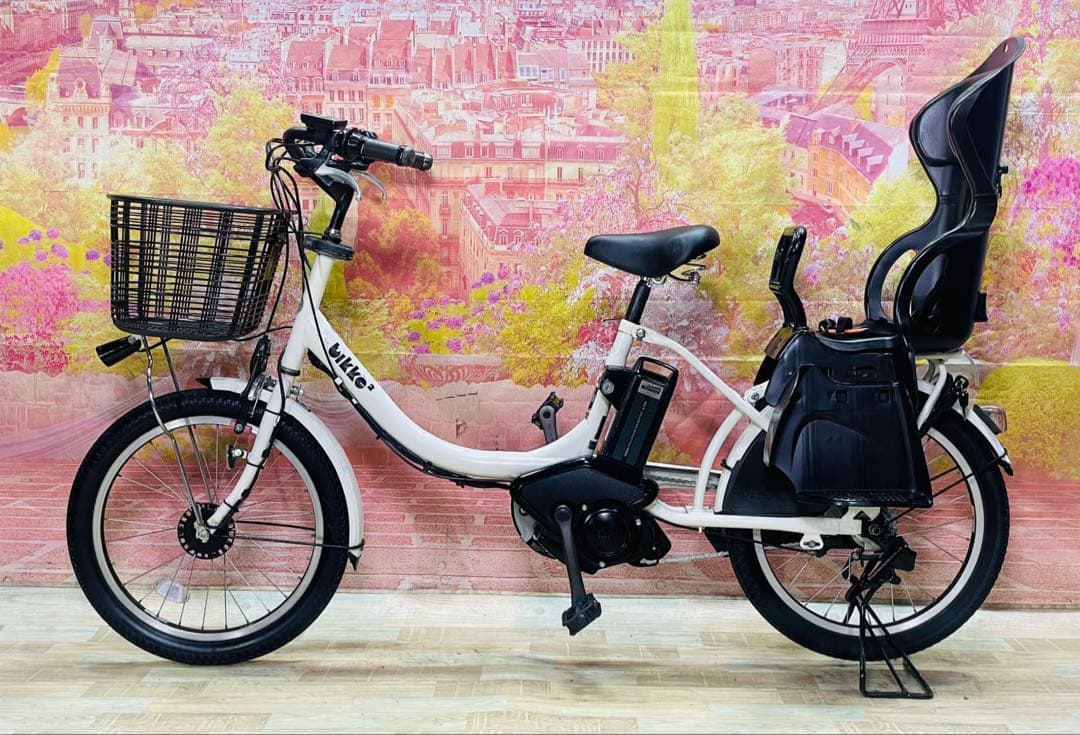 ZK3461 電動自転車 ブリヂストン ビッケ 子供乗せ 20インチ 送料無料