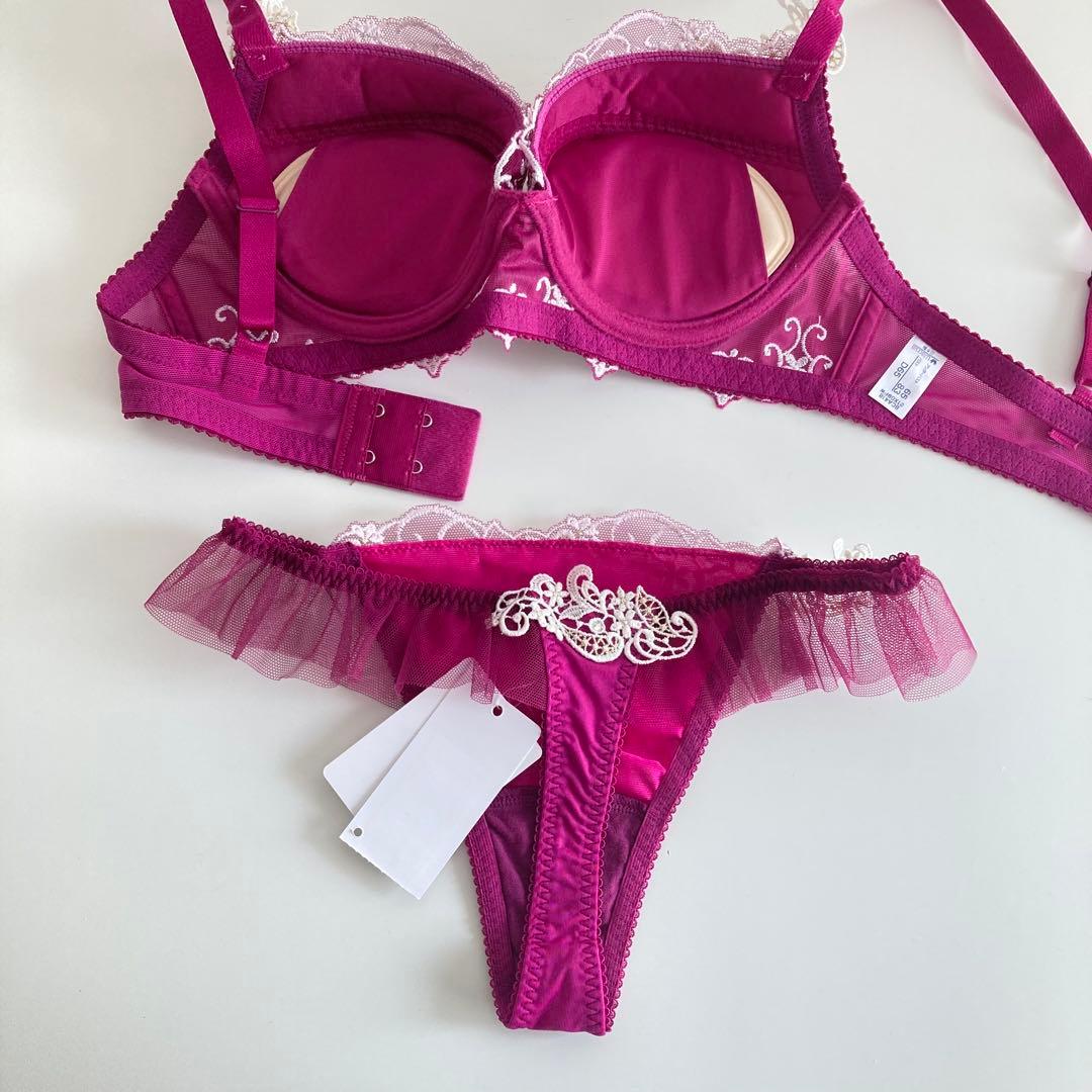 ワコール ルジェ D65/M EN Tバック ソング タンガ 花柄 - メルカリ