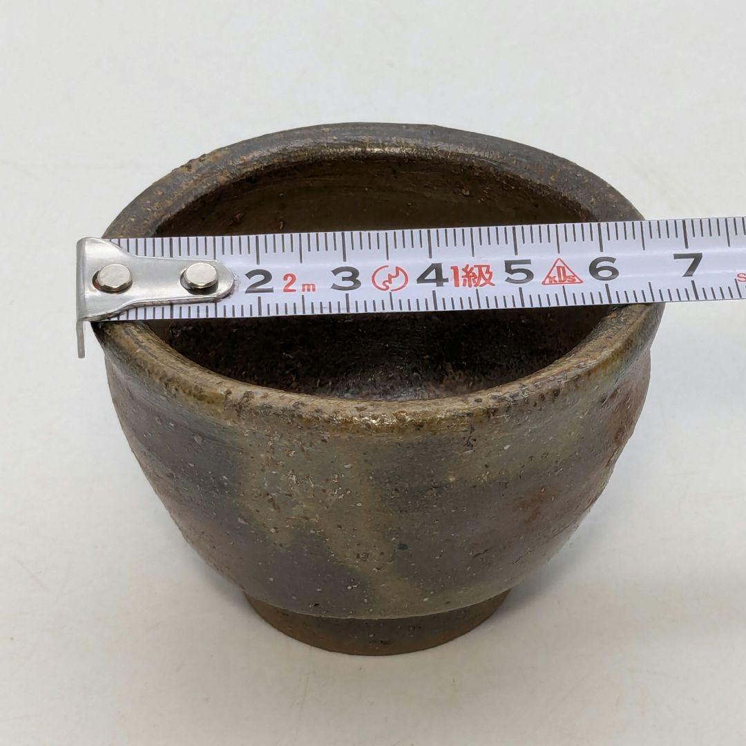 備前市無形文化財 三代藤原楽山（藤原謙） 備前焼 ぐい呑 共箱共布栞