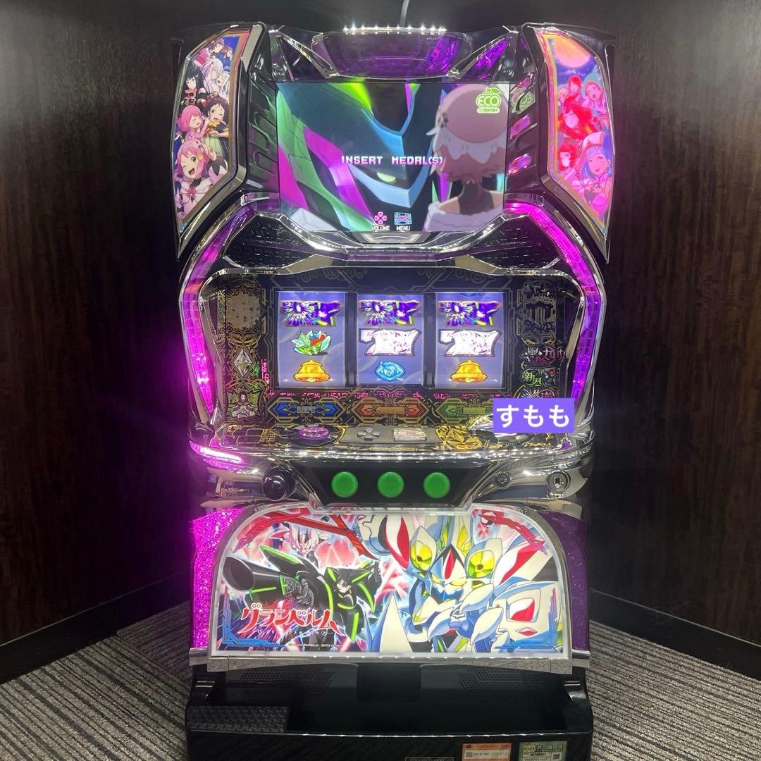 パチスロ実機 回胴式遊技機 グランベルム コイン不要機付 送料無料