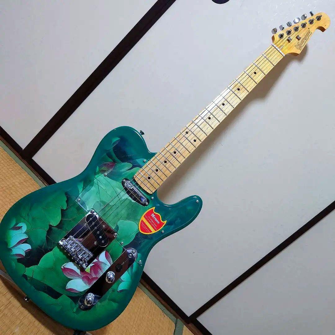Bullfighter テレキャスタータイプ エレキギター‼️グリーン色‼️ Amazon | Bullfighter エレキギター TLテレキャスター大人 初心者
