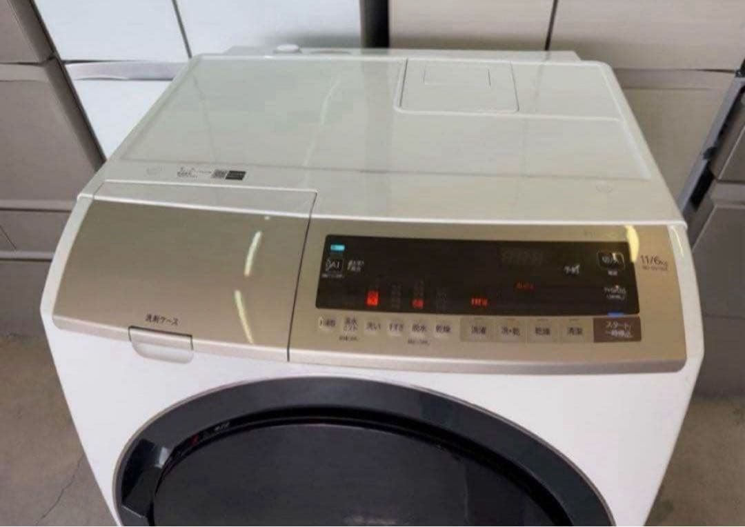2019年式 11kg 6kg HITACHIドラム式洗濯機BD-SV110ER - メルカリ