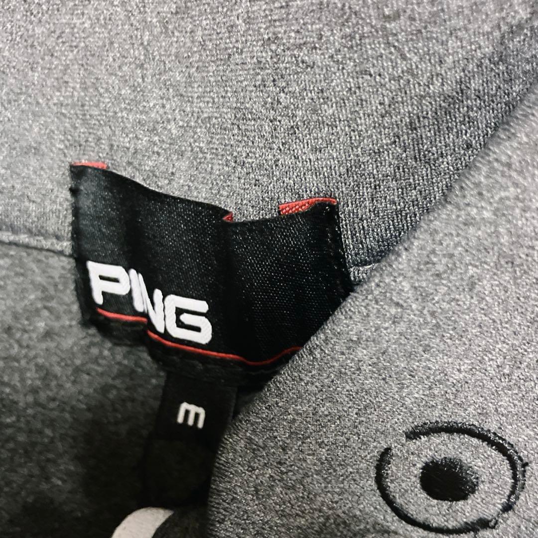 新品】PING 2024年 キルティング ハーフジップシャツ ホワイト M