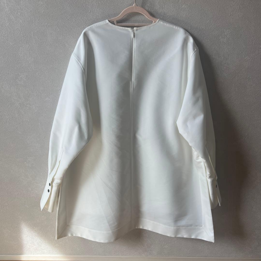 美品♡LOHEN♡ローヘン♡ノーカラーブラウス - メルカリ