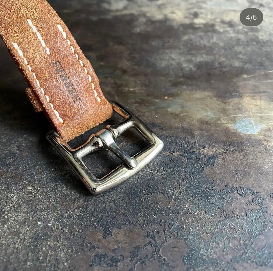 HERMES エトリヴィエール スウェード レザー ブレスレット マルジェラ