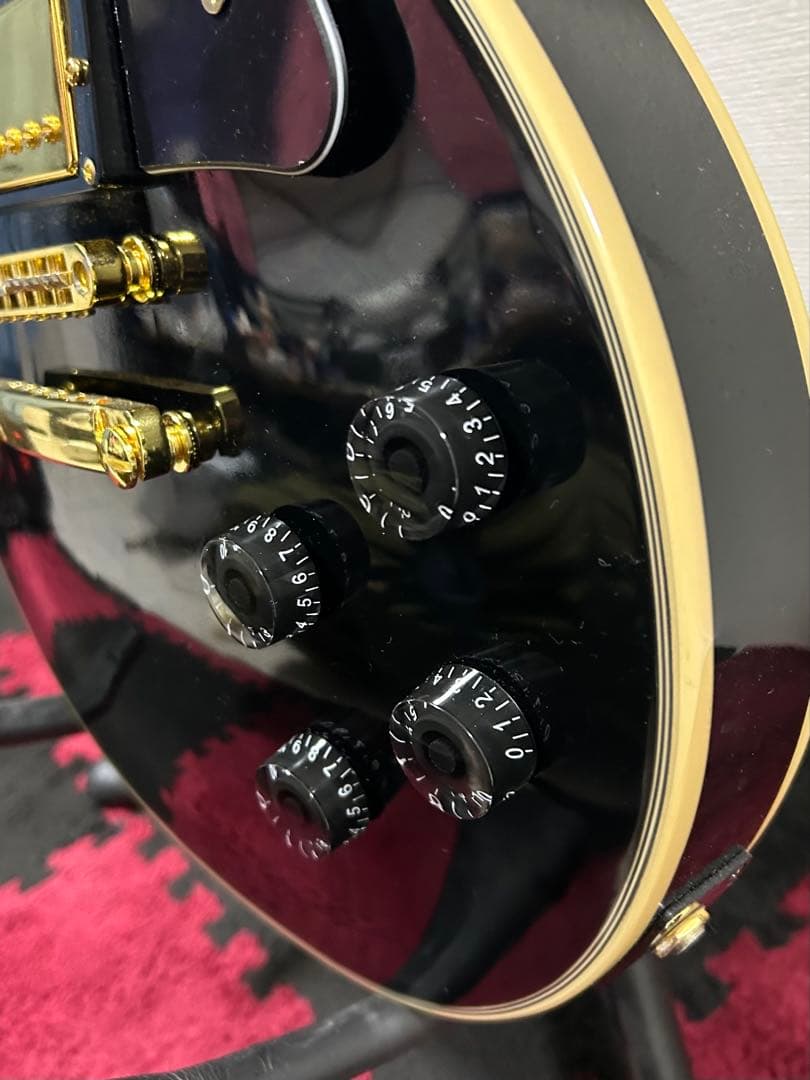 BLUSKER'S ブラック レスポールタイプ エレキギター