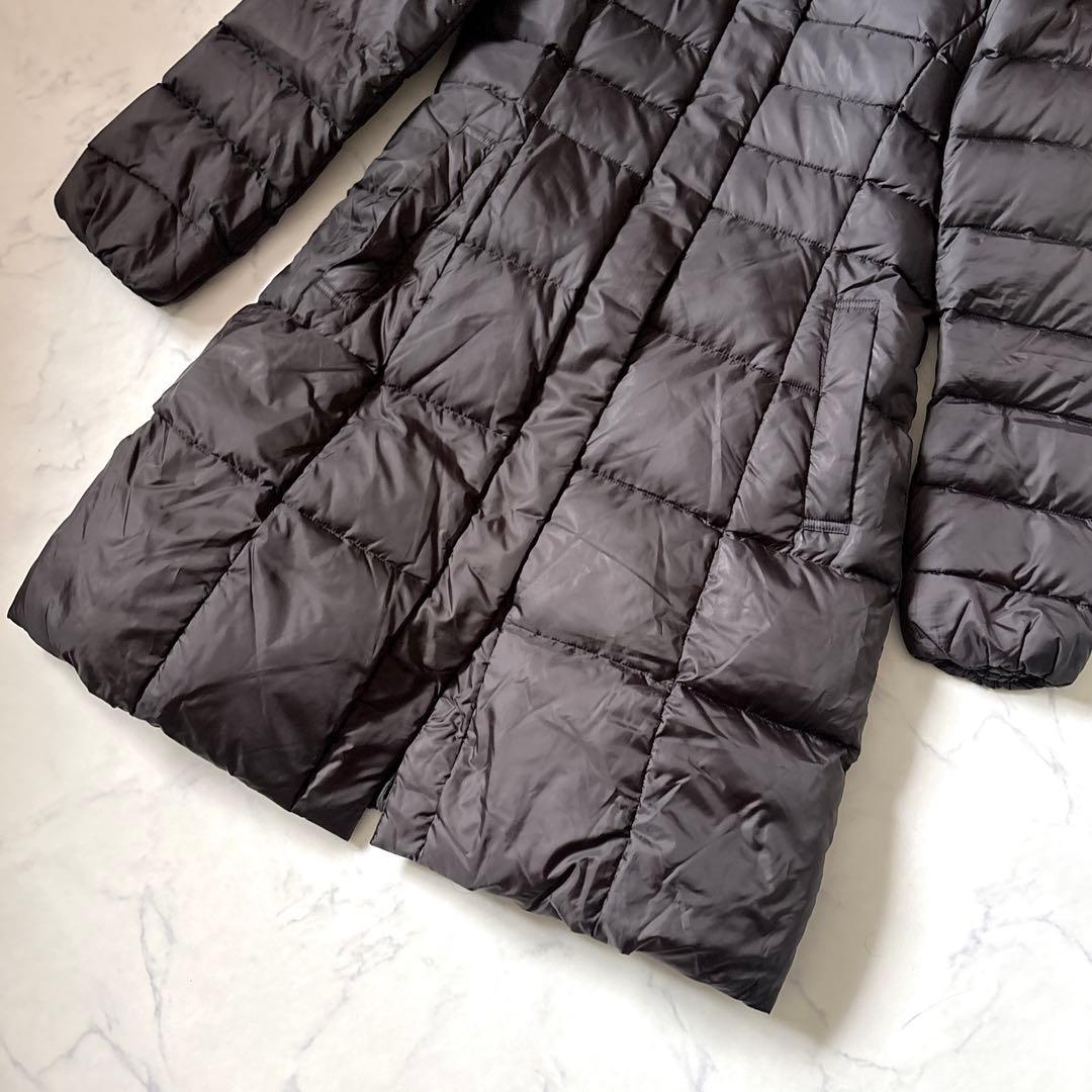 23区】近年モデル 洗える フード付き ロング ダウンコート ブラック