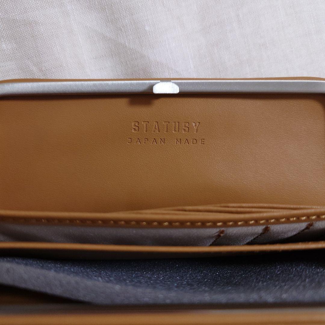 STATUSY ステータシー コーヒーヴィーガンレザー長財布 - メルカリ