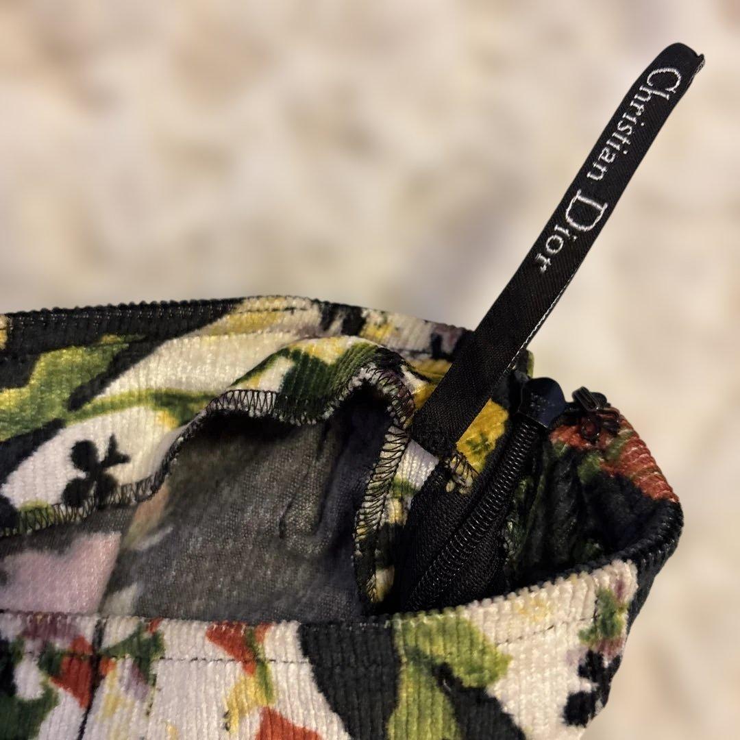 希少！Dior ジョン・ガリアーノ2002AW ミニスカート 花柄 トランプ柄