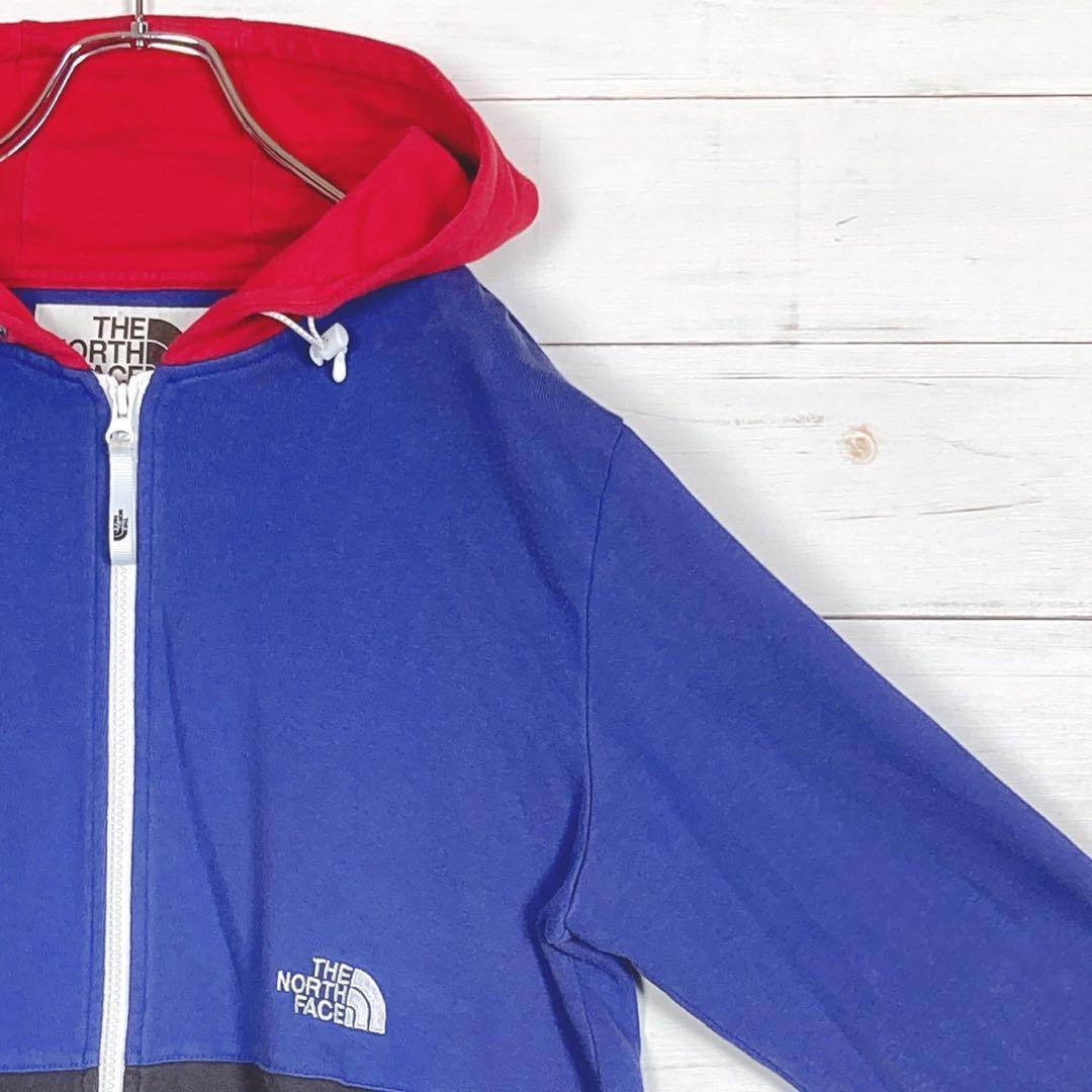 《美品》ザノースフェイス☆M☆両面ロゴ刺繍☆フルジップ☆マルチ☆レアカラー M